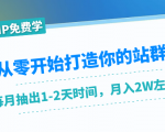 从零开始打造你的站群:1个月只需要你抽出1-2天时间,月入2W左右(25节课)-知乎者也