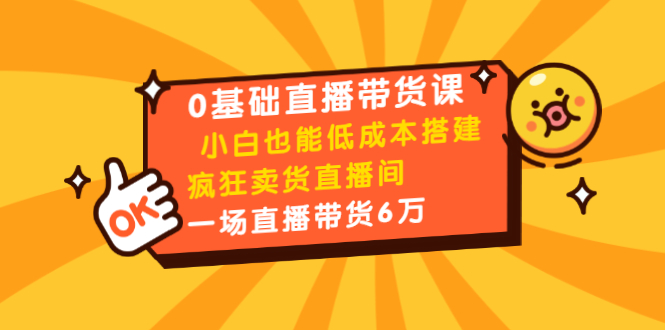 0基础直播带货课:小白也能低成本搭建疯狂卖货直播间:1场直播带货6万-知乎者也