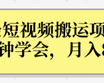 操作性非常强的头条号短视频搬运项目,3分钟学会,轻松月入8000+-知乎者也