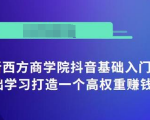 抖音基础入门班:小白0基础学习打造一个高权重赚钱的抖音号-知乎者也