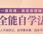 一通百通,搞定各领域的全能自学法(高效学习)-知乎者也