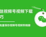微信视频号视频下载技巧，轻松批量保存视频号等无水印视频到相册-知乎者也
