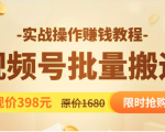 视频号批量运营实战教程,让你一天创作100个高质量视频,日引5W+流量-知乎者也