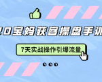 2020宝妈获客操盘手训练营:7天实战操作引爆 母婴、都市、购物宝妈流量-知乎者也