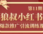 狼叔小红书爆款推广引流训练课第11期,手把手带你玩转小红书-知乎者也