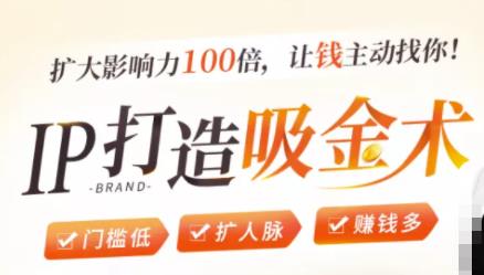 IP打造吸金术:0基础0资源,也能扩大影响力100倍,让钱主动找你!-知乎者也