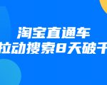进阶战速课:淘宝直通车拉动搜索8天破千-知乎者也