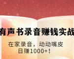 有声书录音赚钱实战:在家录音,动动嘴皮,日赚1000+!-知乎者也