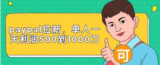 Paypal拉新赚美刀项目，单人一天利润500-1000刀【视频课程】-知乎者也