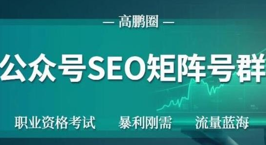 高鹏圈公众号SEO矩阵号群，实操20天纯收益25000+，普通人都能做-知乎者也
