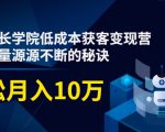 素宣成长学院低成本获客变现营,教你流量源源不断的秘诀,轻松月入10万-知乎者也
