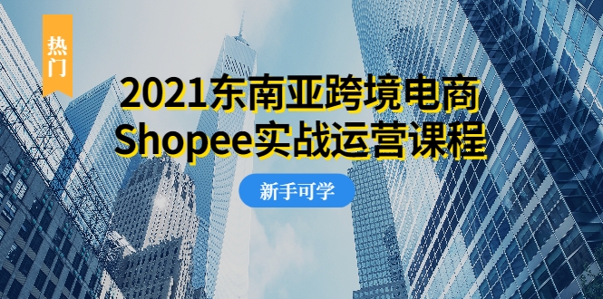 2021东南亚跨境电商Shopee实战运营课程,0基础、0经验、0投资的副业项目-知乎者也