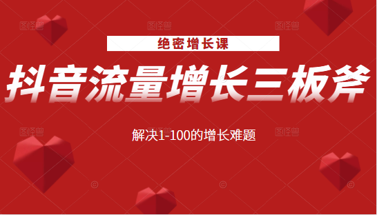 绝密增长课:抖音流量增长三板斧,解决1-100的增长难题-知乎者也