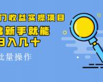 得物冷门收益实操项目，0基础新手就能单号日入几十，可批量操作-知乎者也