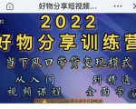 萌飞好物·2022抖音好物分享训练营,当下风口带货变现模式,从入门到精通-知乎者也