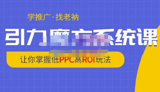 老衲·引力魔方系统课，让你掌握低PPC高ROI玩法，价值299元-知乎者也