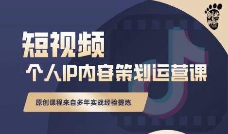 抖音短视频个人ip内容策划实操课,真正做到普通人也能实行落地-知乎者也
