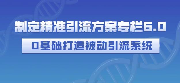 制定精准引流方案专栏6.0,0基础打造被动引流系统-知乎者也