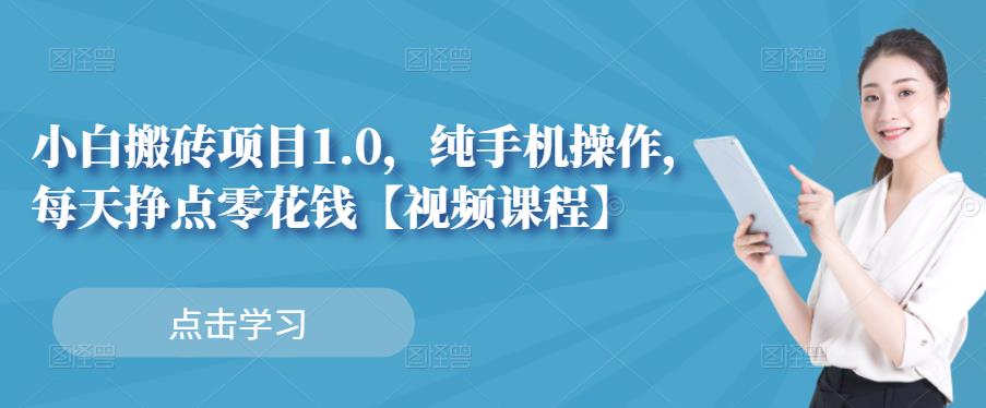 小白搬砖项目1.0，纯手机操作，每天兼职挣点零花钱-知乎者也
