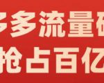 阿杰·拼多多流量破局:如何打黑标,爆款的思路,拼多多流量框架,快速抢占百亿流量-知乎者也