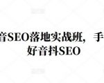 王通·抖音SEO落地实战班,手手带你做好音抖SEO-知乎者也