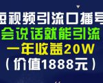 安妈·短视频引流口播号,会说话就能引流,一年收益20W(价值1888元)-知乎者也