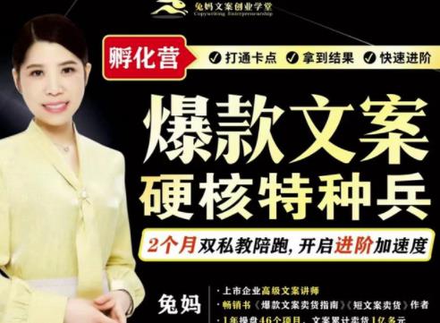 兔妈·爆款文案硬核特种兵孵化营,实现了每个月2000-30000+的副业增收-知乎者也