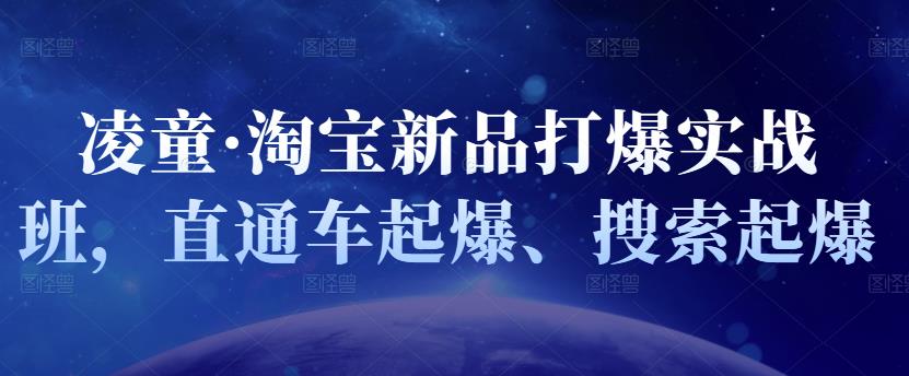 凌童·淘宝新品打爆实战班，直通车起爆、搜索起爆-知乎者也