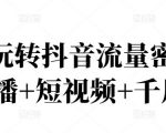 2022玩转抖音流量密码,(直播+短视频+千川)-知乎者也