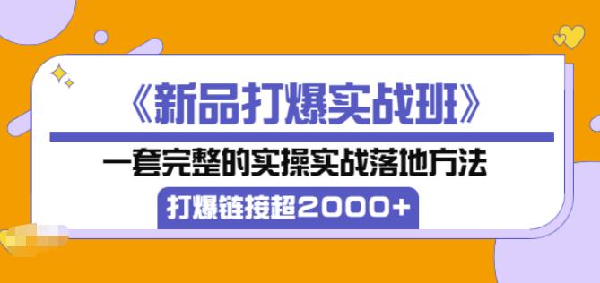 凌童《新品打爆实战班》,一套完整的实操实战落地方法，打爆链接超2000+（28节课)-知乎者也
