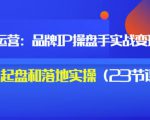 秒懂代运营:品牌IP操盘手实战赚钱,0-1起盘和落地实操(23节课程)价值199-知乎者也