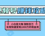 玩转微信视频号赚钱：小白变大咖涨粉百万实现快速变现1000万的现金流-知乎者也
