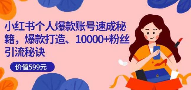 小红书个人爆款账号速成秘籍，爆款打造、10000+粉丝引流秘诀-知乎者也