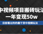 中视频项目搬砖玩法,一年变现50w,目前看过的的最干货中视频玩法-知乎者也