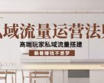 私域流量运营法则,高端玩家私域流量搭建,躺着赚钱不是梦-知乎者也