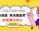 点石成金“卖点炼金术”一句话打动用户购买,快速激活成交!-知乎者也
