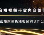 抖音短视频带货内容创作班,解密爆款带货短视频的创作公式-知乎者也