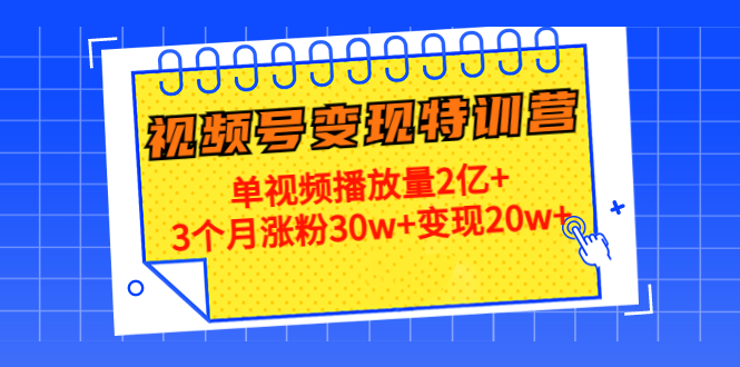 21天视频号变现特训营:单视频播放量2亿+3个月涨粉30w+变现20w+(第14期)-知乎者也