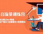 美业抖音流量训练营:从0到10w+粉丝 让你的门店用户增长+业绩增长+利润增长-知乎者也