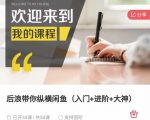 后浪带你纵横闲鱼（入门+进阶+大神），闲鱼最新玩法，简单粗暴-知乎者也