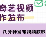 爱奇艺号视频发布,每天只需花几分钟即可发布视频,简单操作收入过万【教程+涨粉攻略】-知乎者也