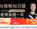 张越·短视频+直播，自然流三频共振起号实操课，​短视频所有流量玩法讲解-知乎者也