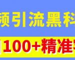 视频引流黑科技玩法,不花钱推广,视频播放量达到100万+,每日100+精准客源-知乎者也