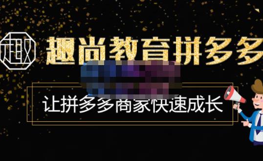 趣尚教育·拼多多运营实操VIP特训营,让拼多多商家快速成长-价值3180元-知乎者也