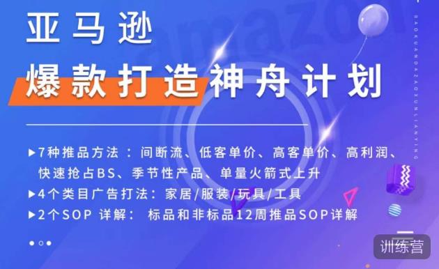 亚马逊爆款打造神舟计划,7种推品方法,4个类目广告打法,2个SOP详解-知乎者也