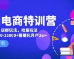 美团电商特训营:美团·店群玩法,无脑铺货月产出6000-15000+精细化月产2w+-知乎者也