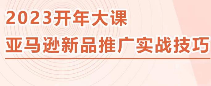 2023亚马逊新品推广实战技巧，线下百万美金课程的精简版，简单粗暴可复制，实操性强的推广手段-知乎者也