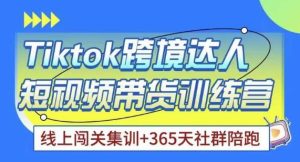 Tiktok海外精选联盟短视频带货百单训练营,带你快速成为Tiktok带货达人-知乎者也