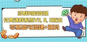 市面卖1288的最新多群同时变现付费进群系统V3.8.5版本(零基础可搭建+源码)-知乎者也