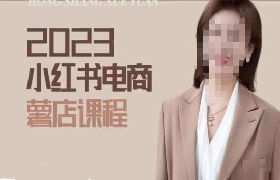 2023小红书电商课，新手小白从0~1玩转小红书薯店电商-知乎者也